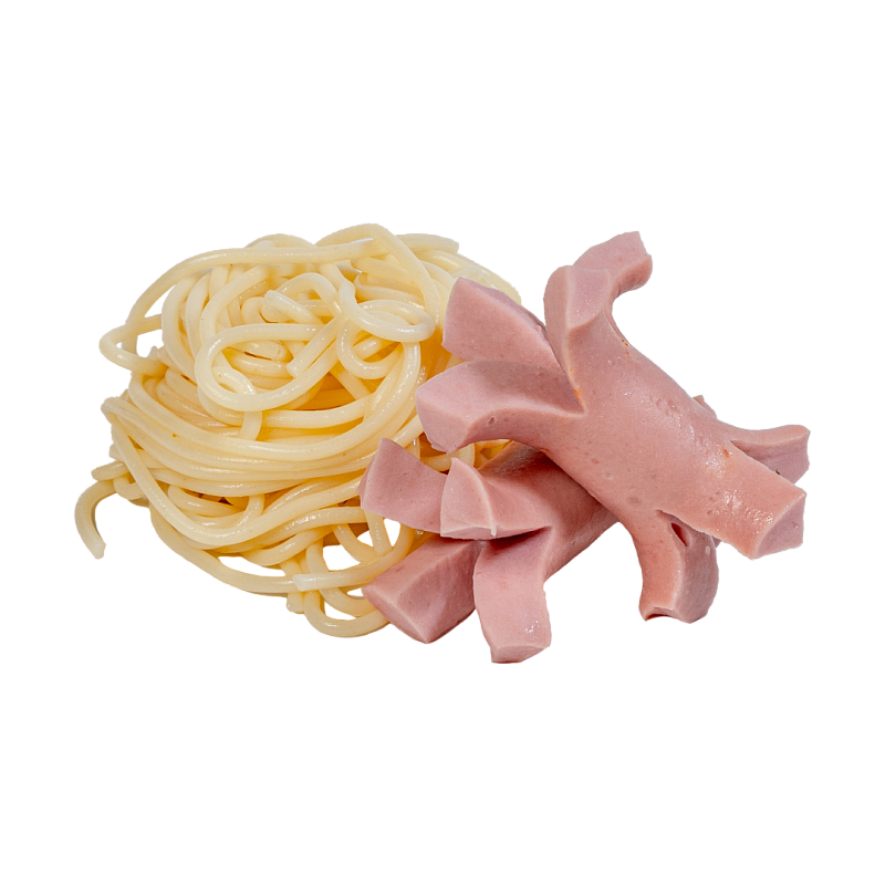 Спагетти с венскими сосисками